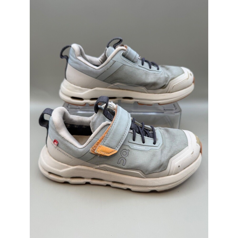 ON Cloud Cloudhero Waterproof Running Shoes Gray/Pink Size 11.5Y 3KE10033060